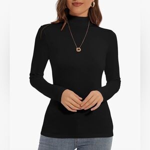 Elegant Black Long Sleeve Bodysuit
